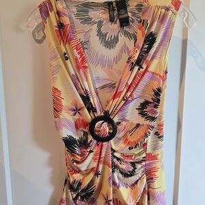 Bisou Bisou Multicolor Floral Top